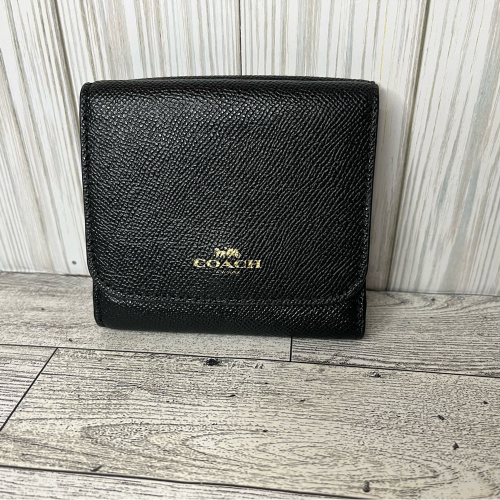 Coach Black Wallet #F57584